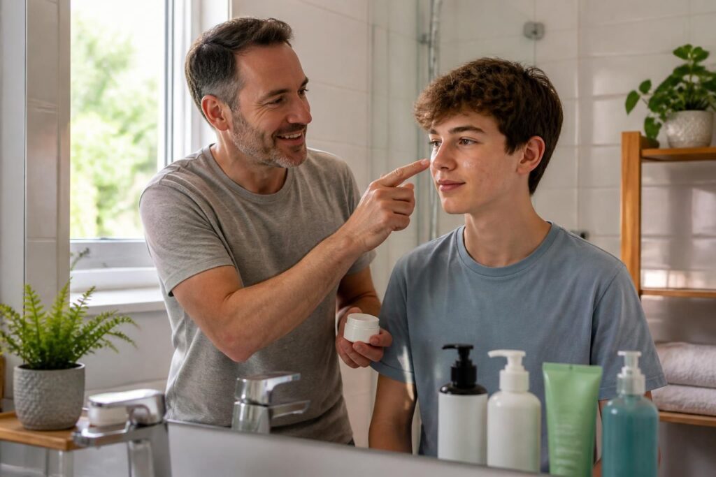 Aider son ado à prendre soin de sa peau : le guide des parents