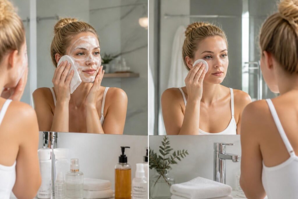 Nettoyage du visage : matin et soir, les erreurs à ne plus faire