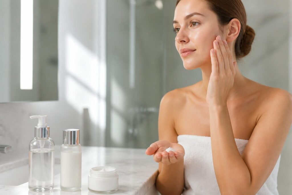 découvrez dans quel ordre appliquer vos soins quotidiens : nettoyant, lotion, crème, pour une peau parfaitement nourrie et éclatante.