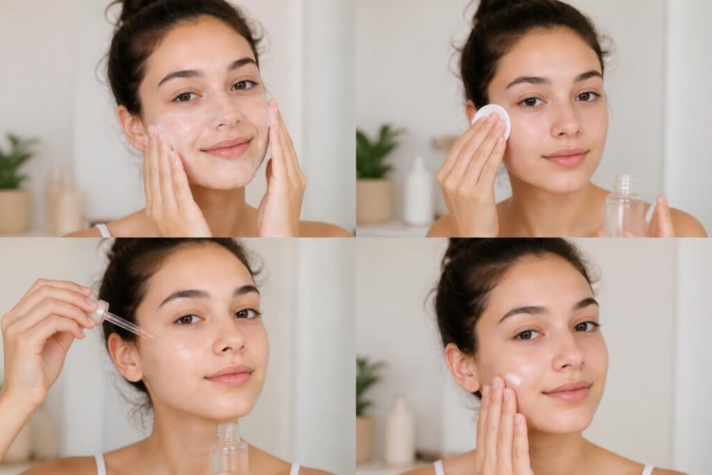 Peau mixte à l’adolescence : la routine équilibre en 4 étapes