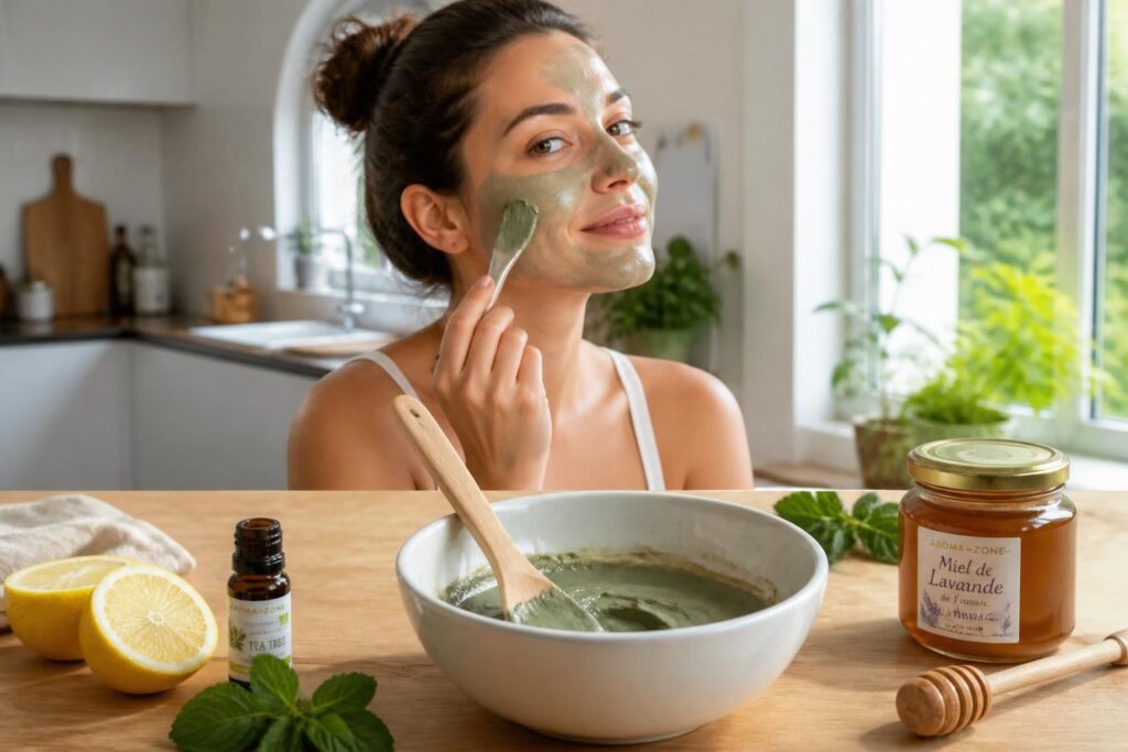 Recette de masque visage maison à l’argile pour peau grasse