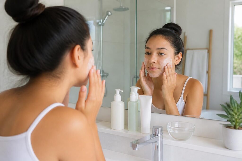 découvrez notre guide complet pour une routine de soin du visage adaptée aux 10-15 ans, conçue pour aider les adolescents à prendre soin de leur peau en douceur et efficacité.