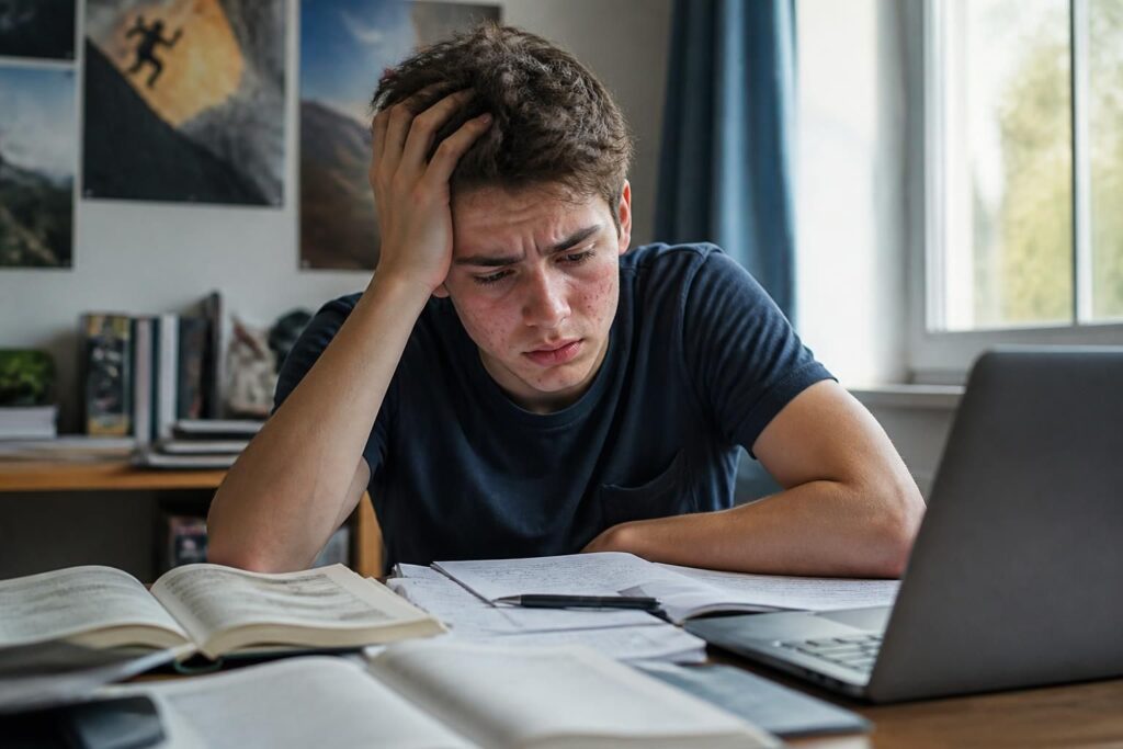 découvrez comment le stress lié aux examens peut provoquer des poussées d'acné chez les adolescents et apprenez à mieux gérer cette période délicate.