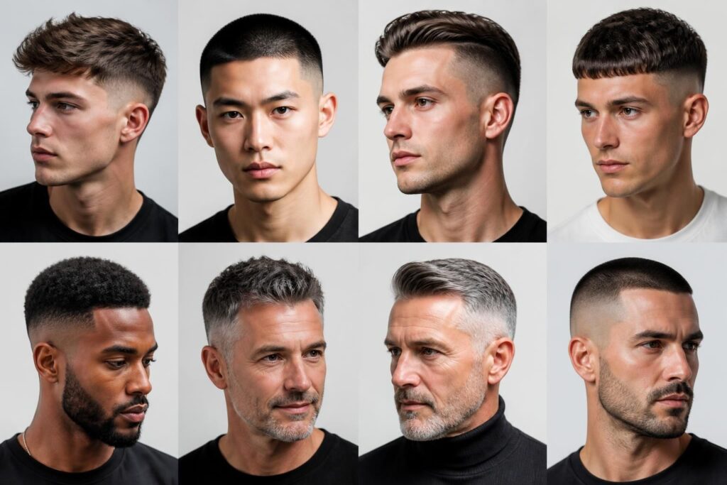 découvrez les tendances 2025 des coupes de cheveux courtes pour hommes, avec des styles adaptés à tous les âges. inspirez-vous pour un look moderne et élégant.