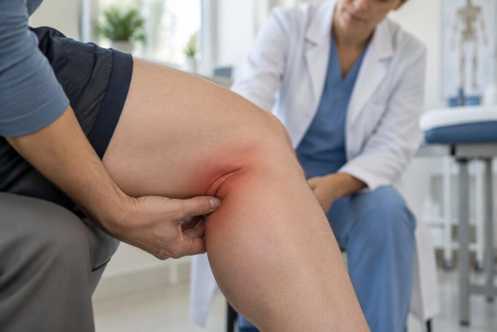 douleur derrière le genou : découvrez les causes possibles, les symptômes à surveiller et les signes qui doivent vous inciter à consulter.