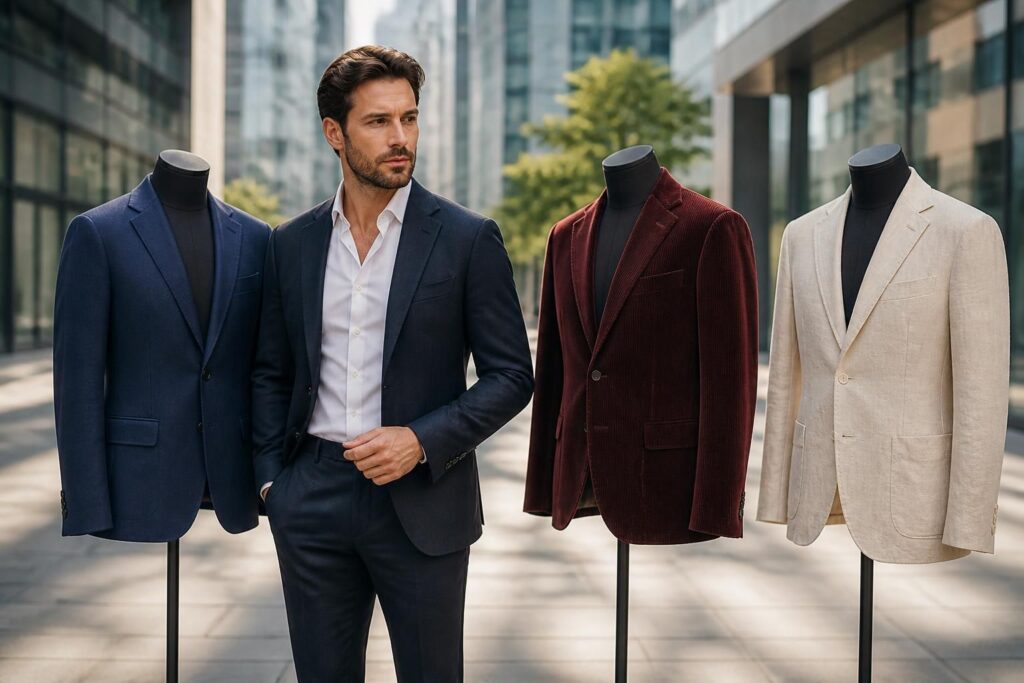 découvrez comment choisir la couleur et la matière de votre blazer homme pour un style parfaitement adapté à votre personnalité et à chaque occasion.