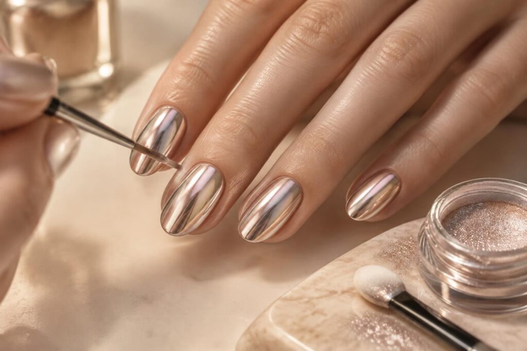 découvrez comment réussir une manucure effet chrome : astuces, étapes et conseils pour des ongles brillants, élégants et tendance.