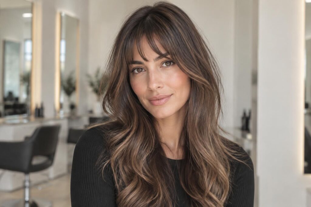 découvrez des idées de coiffures avec une frange courte effilée pour cheveux longs et dégradés : styles tendance, conseils et inspirations pour sublimer votre look.