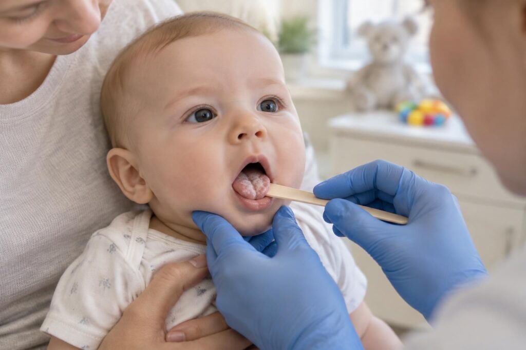 Muguet bébé symptôme : reconnaître et comprendre cette infection buccale
